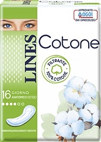 Alternative view of LINES COTONE NON ULTRA ANATOMICI DISTESI 16 PEZZI