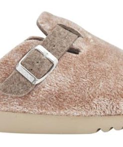 Alternative view of POPPY MICROFIBRE CIABATTA WOMAN BEIGE 40
