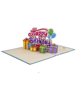 Alternative view of 3D Pop Up biglietto auguri Happy Birthday