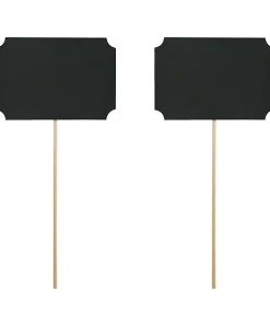 2 Props Lavagnetta Nera Per Photo Booth/Segnaposto/Segnagusto (KNP17)