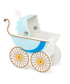 10 Scatoline Carrozzina Bimbo Celesti (PUDP4-B)